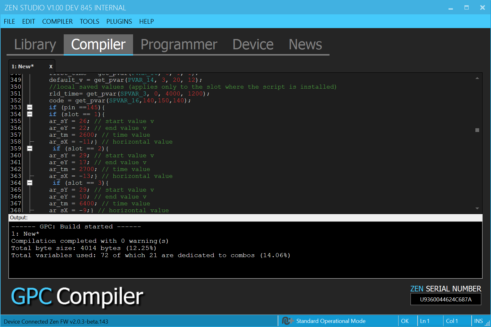 Script Compiler